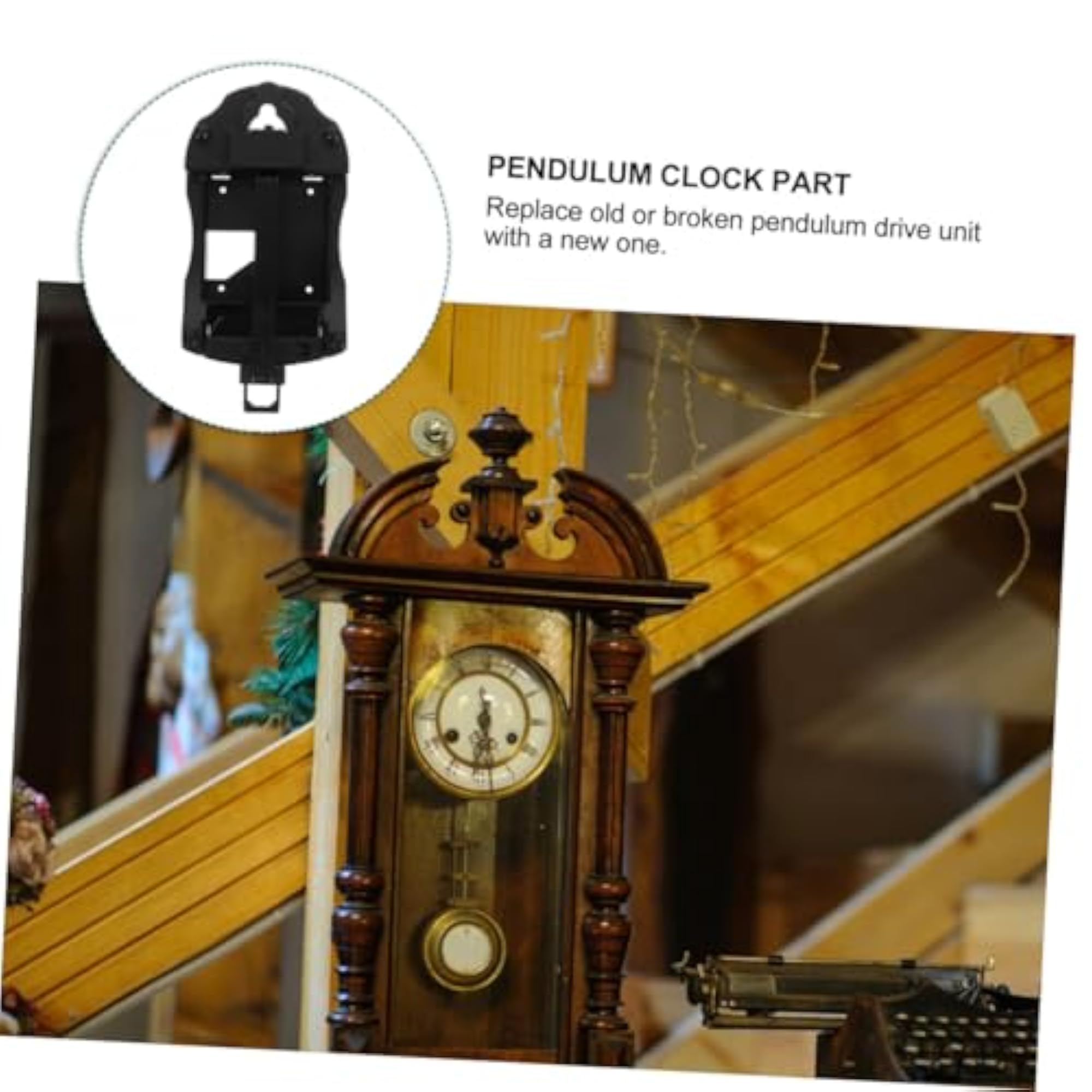 Pendulum Drive Unit for Clock Replacement, Silent Mechanism