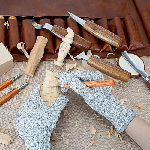 20Pcs Wood Carving Tools Leather Bag