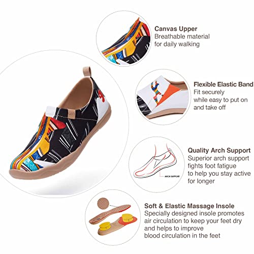 Image of UIN Women's Art Travel Shoes Slip On Casual Cozy Loafers Lightweight Comfort Fashion Sneaker Toledo Ⅰ