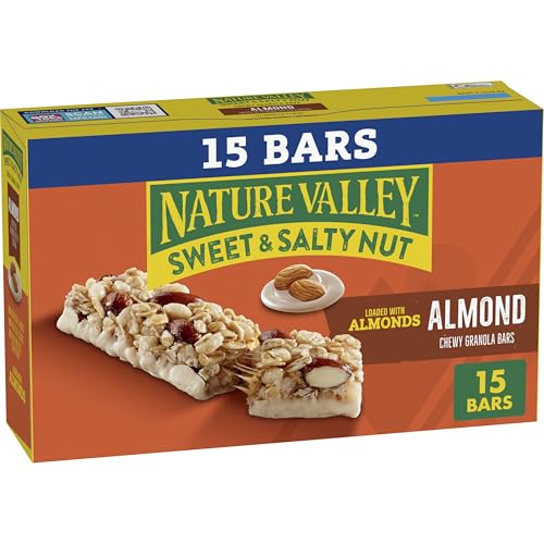 Nature Valley Sweet and Salty Nut Granola Bars, Almond, 15 Bars, ...