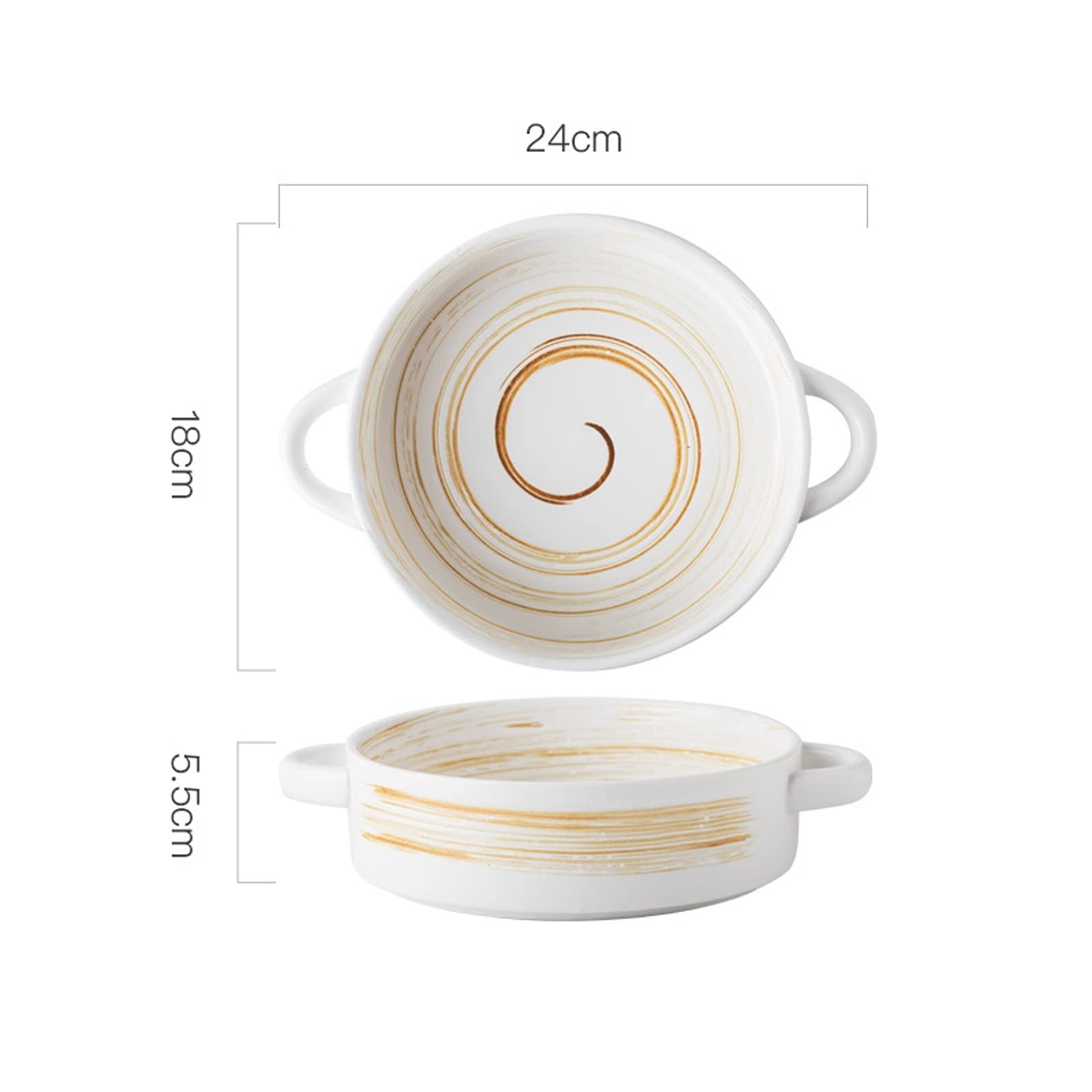 Ceramiczne formy do zapiekanek, ceramiczne, podwójne ucho, miska śniadaniowa, salaterka, gospodarstwo domowe, naczynia, sery, do pieczenia lasagne, tiramisu i zapiekanek (B)