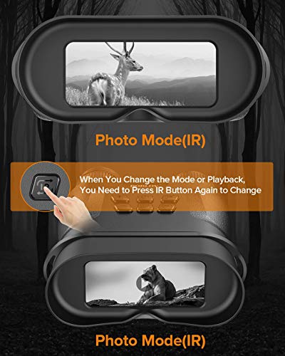 New Mould Night Vision Goggles, Night Vision Binocular,1080P@20fps Video Full Dark/Low Light Night Vision, Extra 32GB and SD Card Reader, 850nm Infrared Light, Large Field of Vision for Hunting