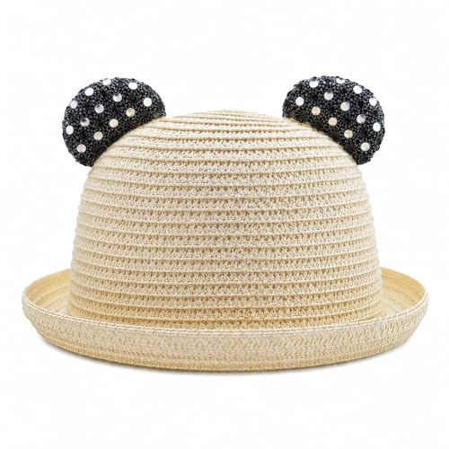 Image of VRITRAZ Baby Boy's and Girl's Kids Children Cute Printed Cartoon Gift Summer Fancy Dress Straw Fasion Hat Cap 1