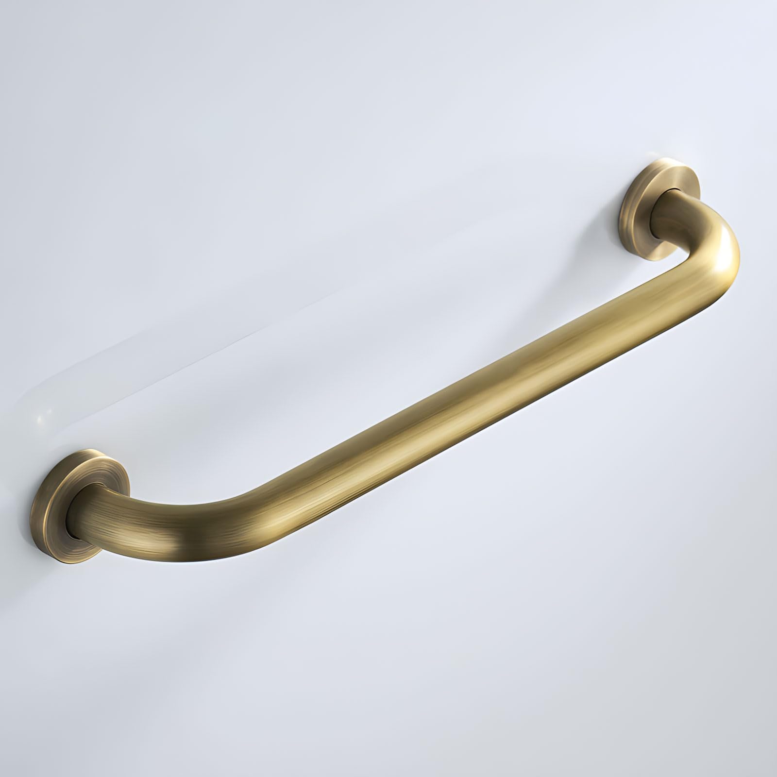Badezimmer-sicherheits-haltegriff Aus Messing, Duschhilfsgriff, Haltegriff Für ältere Menschen, Behinderte, Haltegriff für Toilette, Badewanne, Küche, Schlafzimmer, Verdeckte Sc(Size:16in,Color:Antik)