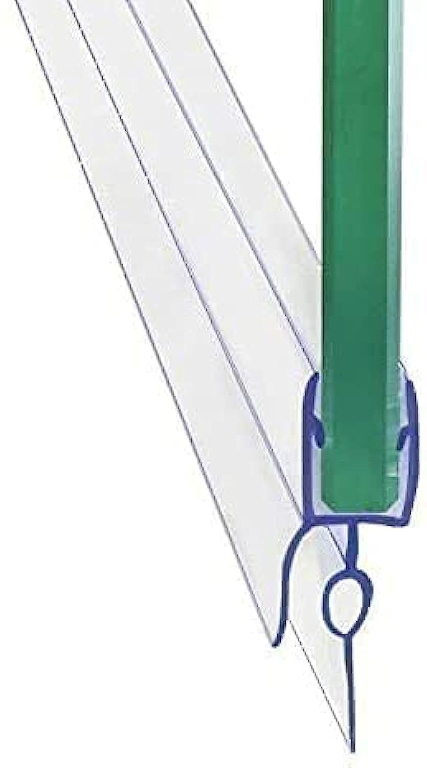 Frameless Shower Door Sweep Shower Door Bottom Seal for 3/8" Glass,36" Long, Glass Shower Door Seal Strip,Clear Vinyl
