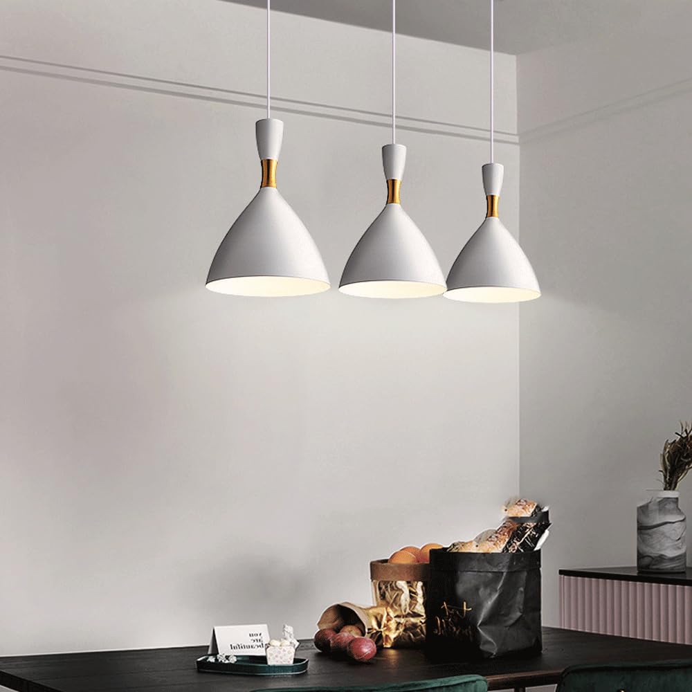 Lámpara Colgante de un Solo Cabezal con Fuente de luz E14, lámpara de Hierro de Estilo Industrial Moderno, Accesorios de iluminación de Techo, Colgante de decoración para Sala de Estar, Comedor y Bar