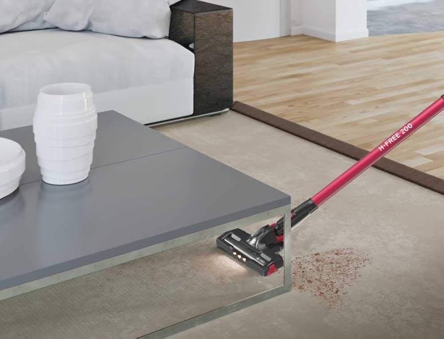Scopa elettrica Hoover senza fili rossa