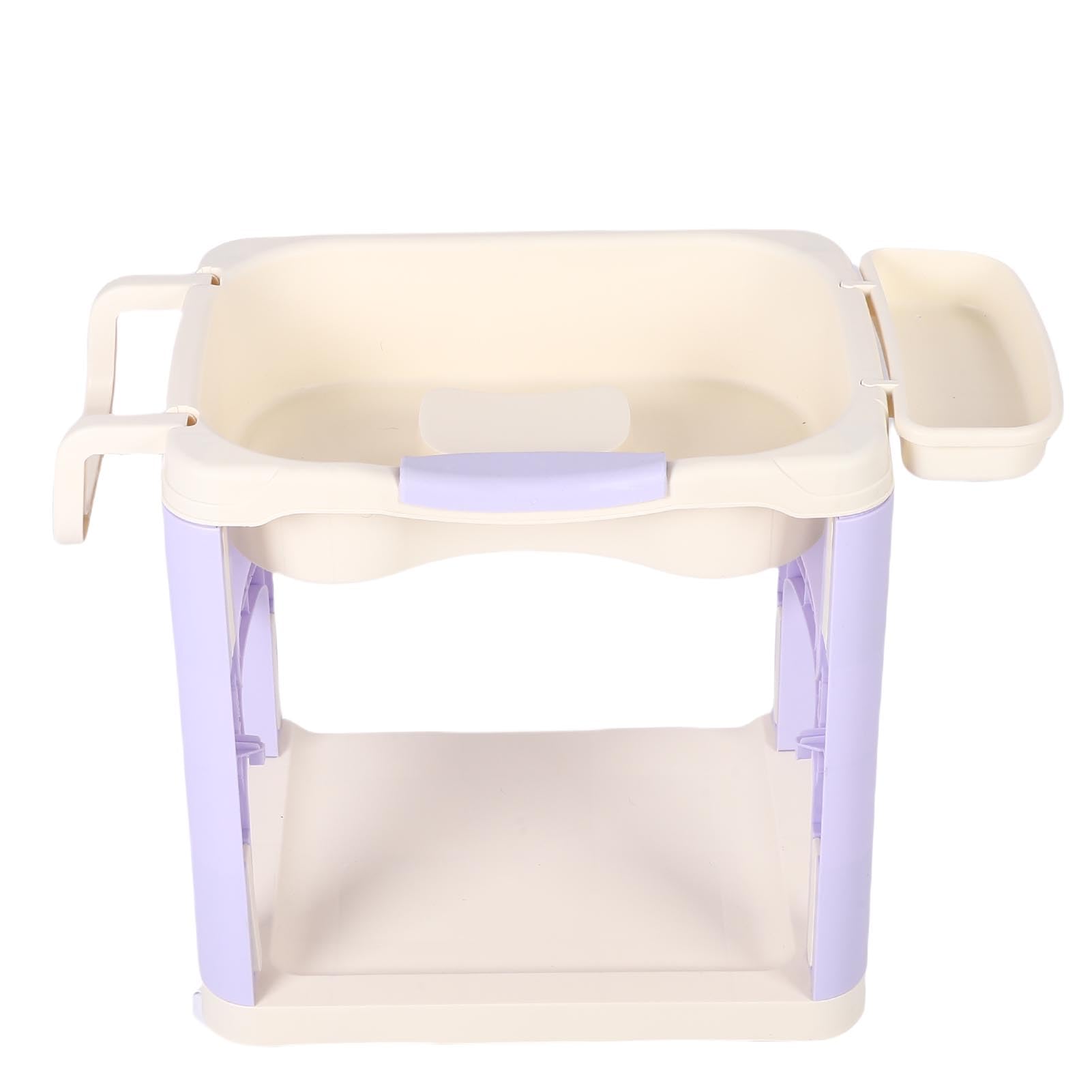 Generic Ergonomiczna Umywalka do Włosów z Uniwersalnymi kółkami. Trwała Taca na Szampon do Użytku w Salonie i domu. Plastik (PURPLE)