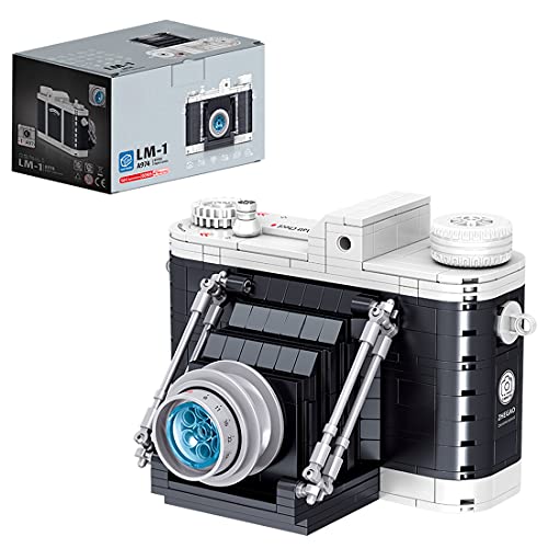 PHYNEDI Goshfun 474Pcs Camera Series Creative Camera Mini Bricks Model Set, Simulation DIY Building Block Assembly Mini Particle Construction Toy (Not Standard Bricks)