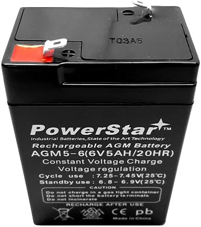 PowerStar Replaces Mighty Max ML4-6 - 6 Volt 4.5 Ah SLA Battery