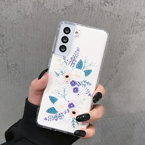 Coque Fleur en Relief 3D pour Samsung A12 et S10, fini les chutes du smartphone