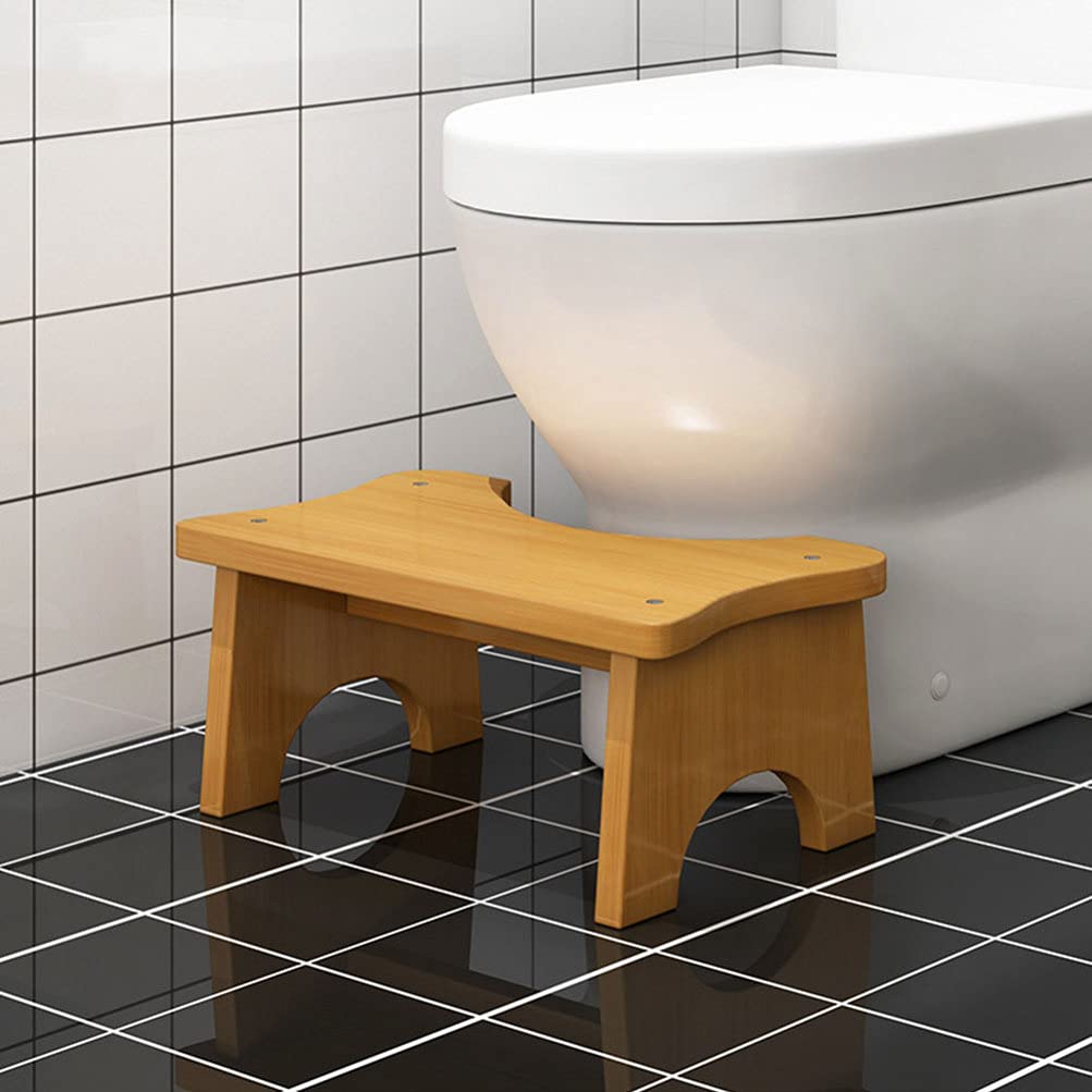 Angoily Toilettenhocker und Stabiler Tragstruktur mit Rechteckiger Form Einfach zu Reinigen Badezimmer für Ganze Familie und Kinder