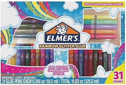 Elmer's Swirl Glam Glitter Glue, 0.36 Oz. Each, 31 count