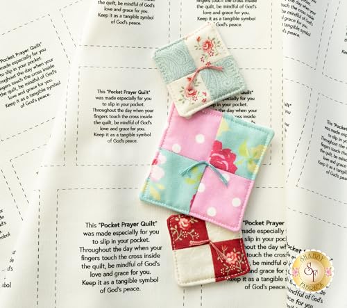 Shabby Fabrics Pocket Prayer Quilt Panel (Natural)
