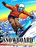 Snowboard Coloring Book:...