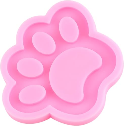 Miniatura 7 de MIYAHOUSE Llavero de silicona con diseño de corazón y pata, llavero de resina epoxi con 20 llaveros para hacer joyas, llavero, colgante, etiqueta