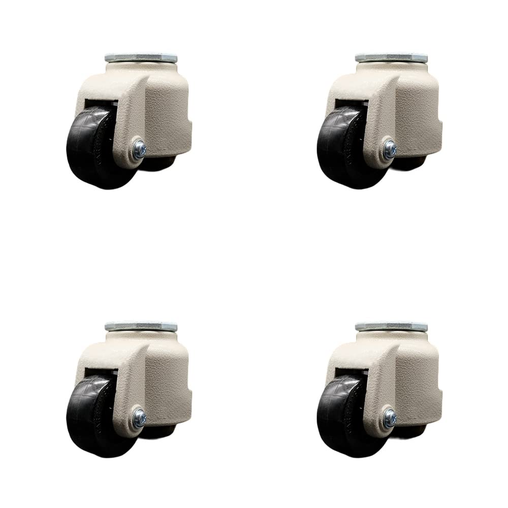 Nylon Swivel Threaded Stem Caster Set of 4 w/2.83