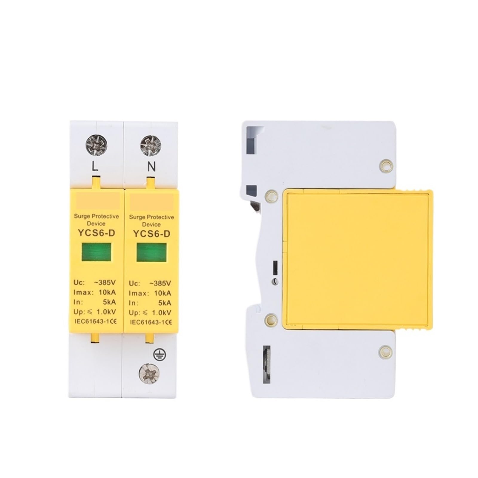 Protection contre les surtensions AC SPD 2P 385 V CNC YCS6-D 5-10 kA