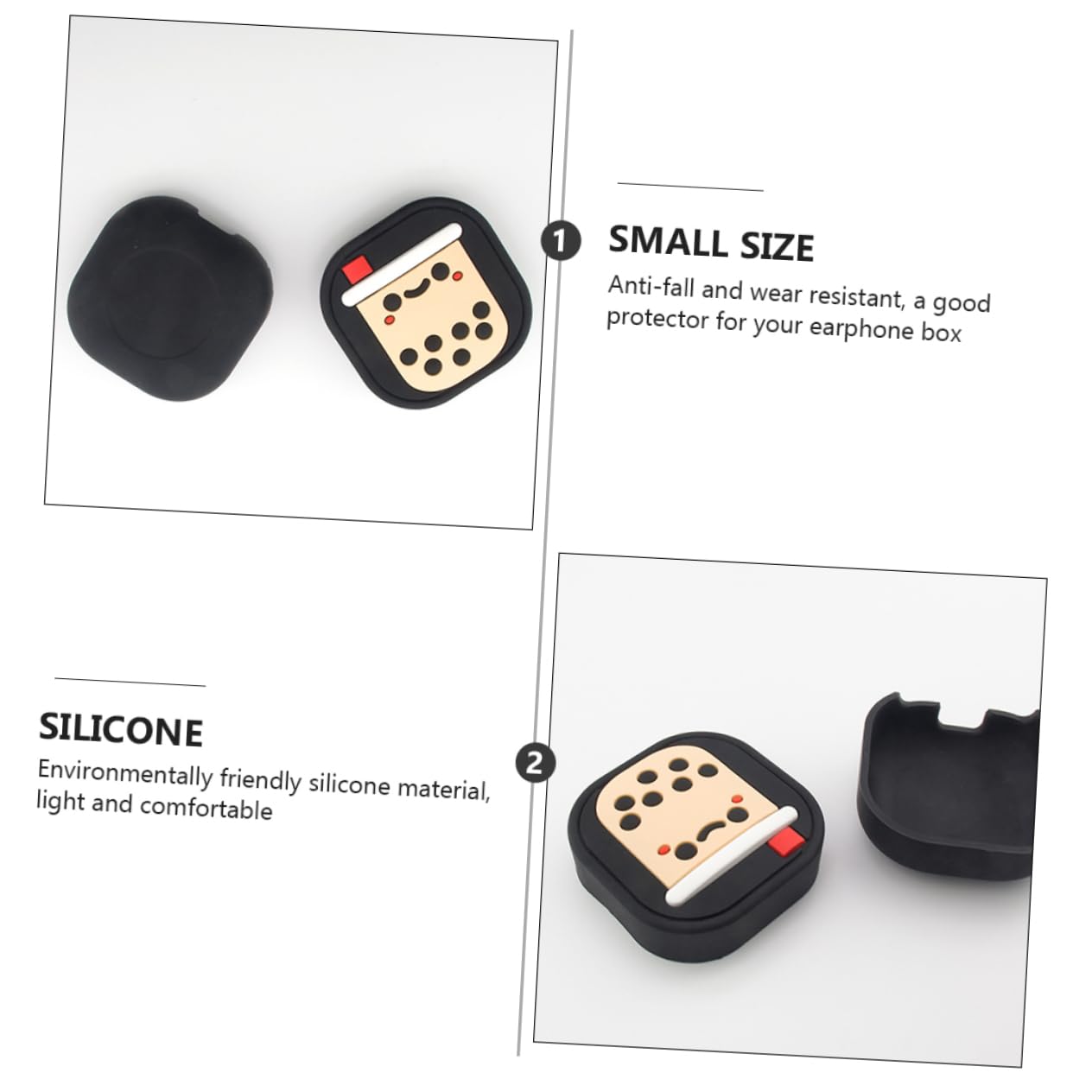 DOITOOL 3 Fundas De Silicona para Auriculares Pequeños. Adorable Funda para Organizar Tus Auriculares.