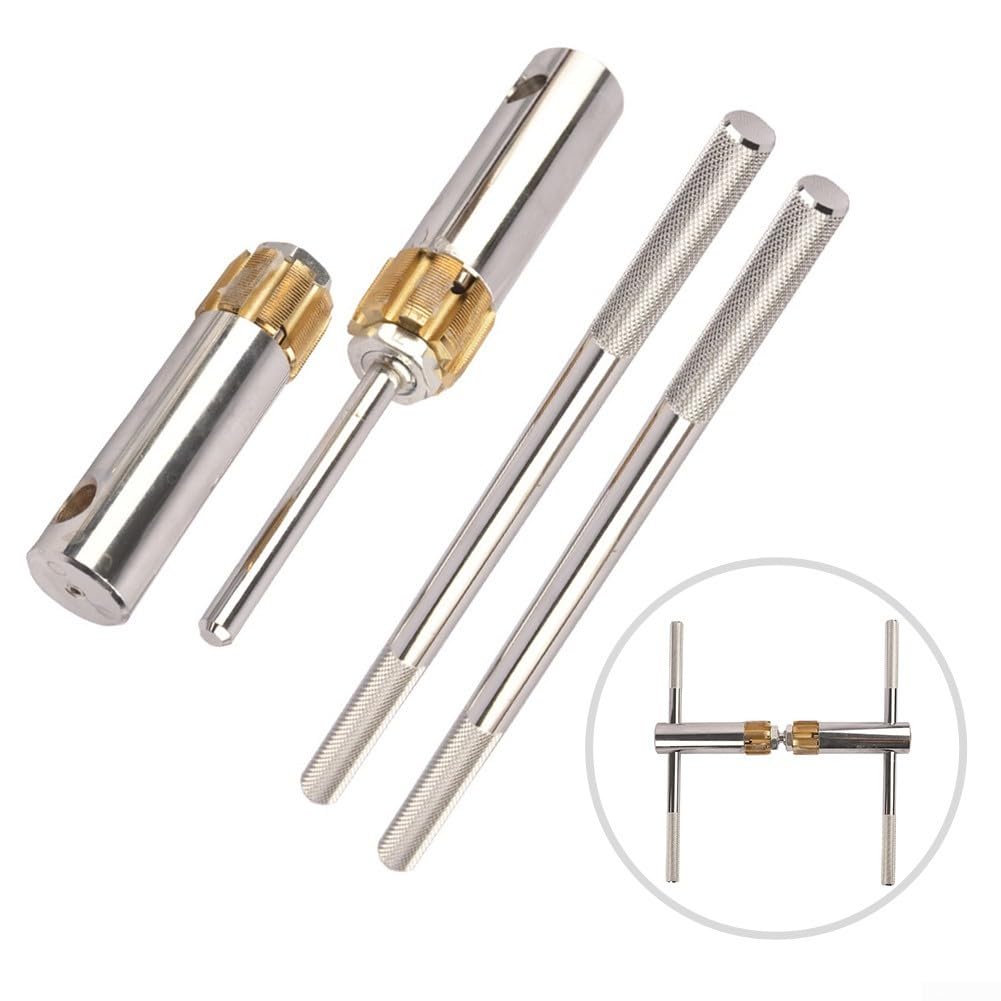 Herramienta de roscado de rosca para pedalier de bicicleta, kit de reparación de roscas de marco de ciclo de aleación de aluminio con grifos de acero inoxidable para mantenimiento de ciclismo y