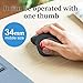 SANWA Bluetooth Ergonomic Trackball Mouse, Optical Vertical Rollerball Mice, Silent Buttons, 600/800/1200/1600 Adjustable DPI, Compatible with MacBook, Windows, macOS, iPad, Android, iOS, Chrome OS
