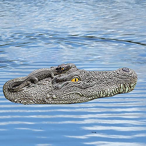 NYXUAN 20 "Alligator Head Decoy & Vijver Float, Realistische Drijvende Hoofd Alligator - Image 7
