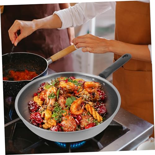 Sartén Wok Antiadherente de Acero Inoxidable Ligero miniatura 4