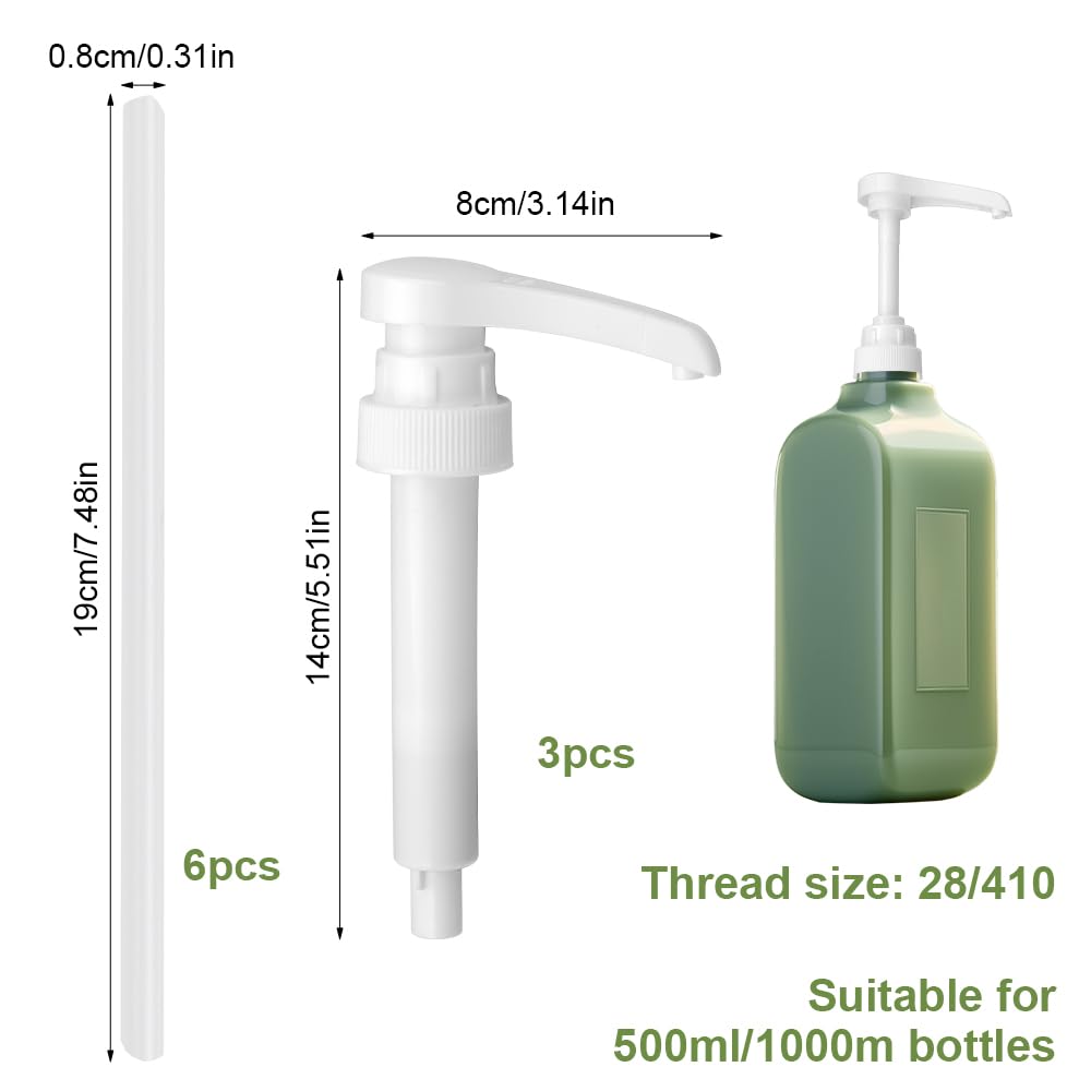 Pompe Doseuse Sirop WQDD STANPET - 4 Pièces - Compatible 500ml & 1L - 5ml Par Pression - Filetage 28/410 - Idéale Sirops Sans Sucre