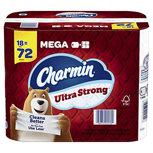 Image of Charmin Ultra Strong Toilet Paper 18 Mega Rolls, 242 Sheets Per Roll