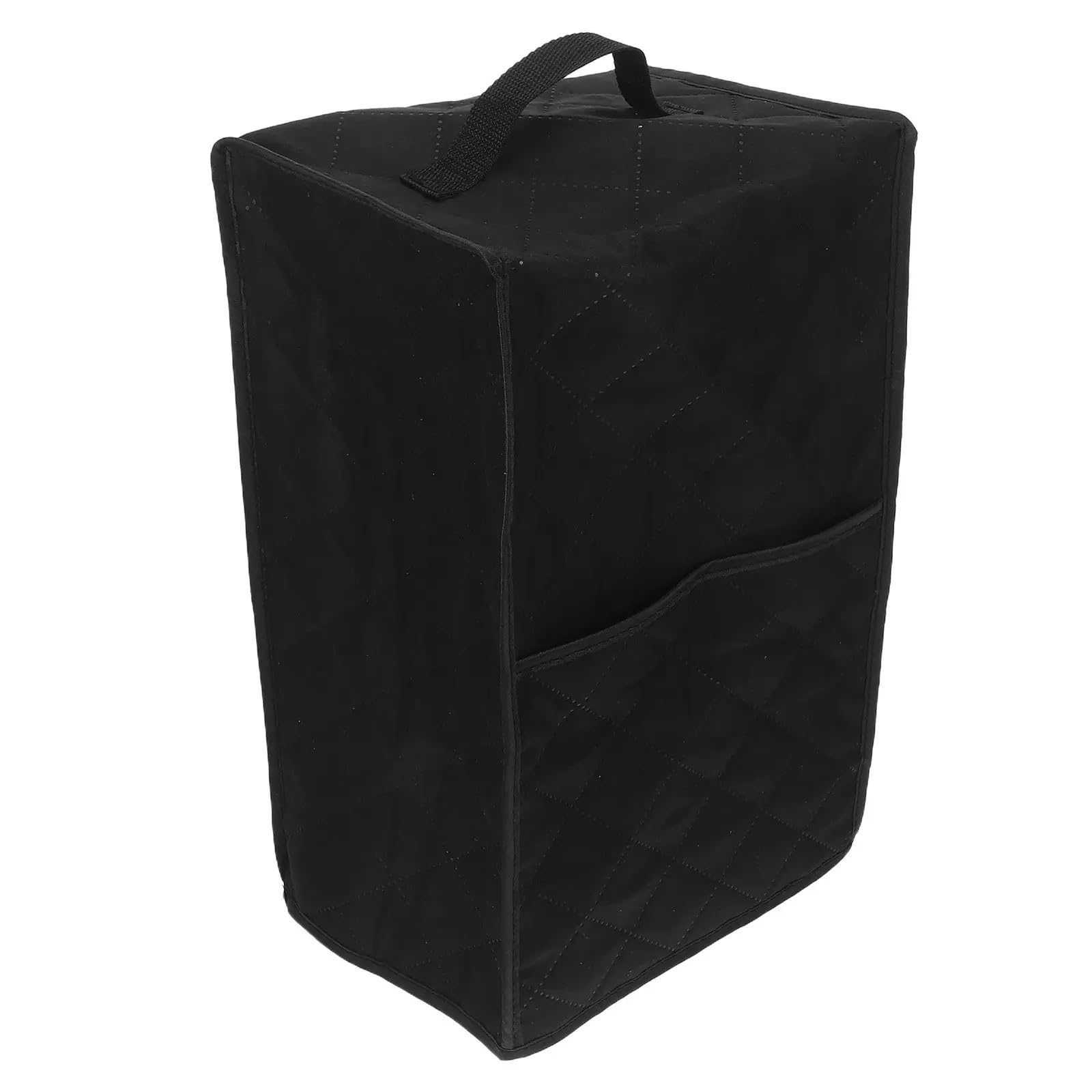Abdeckung FüR Mixer Staubschutz for Mixer, Polyester, 15,7 x 9,4,8, Schutz for kleine Geräte, schwarze Abdeckung for Küchenmixer, Entsafter mit Taschengriff