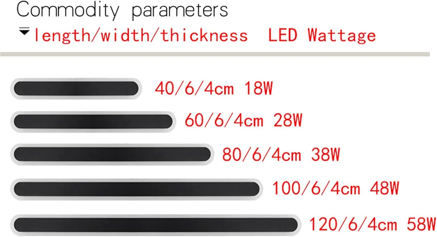 KKXXYQFC Kinkiety Kinkiety Wewnętrzne długie paski LED LED Możliwość przyciemniania w górę w dół Światło ścienne Regulowany kolor Akrylowa aluminiowa oprawa ścienna (Gris, 100 cm 48 W)