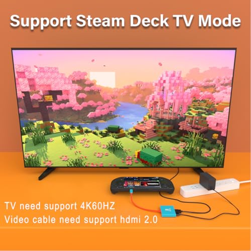 Image of Switch 2 Docking Station for Nintendo,Switch 2 Dock Adapter Compatible Nintendo Switch2 /OLED /Steam Deck Support 4K60HZ TV Dock Mode with HDMI2.0,Switch Docking Station for Nintendo Switch2 /1
