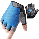 Ampliamente utilizado: versátil y debe ser para diversas actividades como ciclismo, escalada y entrenamiento de fuerza, estos guantes de medio dedo son perfectos para mejorar su rendimiento durante sus rutinas de ejercicio