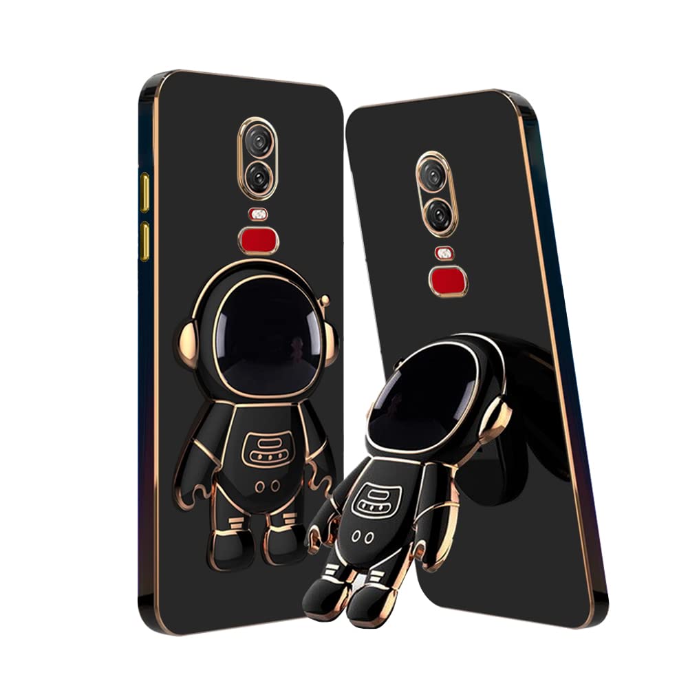 KARWAN®️ 3D Astronaut with Folding Stand Back Cover Case Compatible for OnePlus 6 | Slim electroplated case | Stand case | Soft TPU | Space Astro Theme | Camera Protection-White (B0C16NZT52) Amazon Price History, Amazon Price Tracker