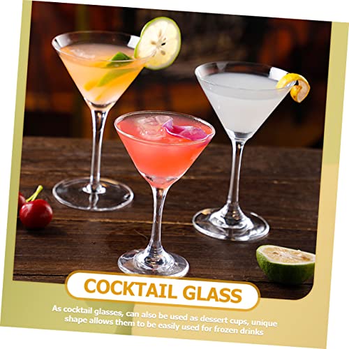 Verres à cocktail martini triangle cristal transparent 200 ml - 5