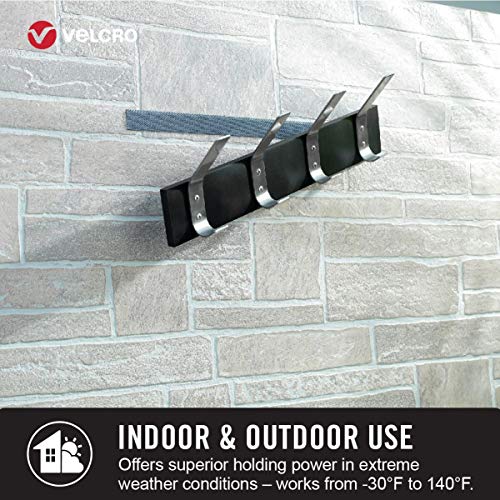 Velcro Brand 90812 Outdoor Heavy Duty Strips | 4 X 1 Inch Set Of 10 | Holds 15 Lbs | Titanium Extreme Hook And Loop Tape Industrial Strength Adhesive thumb #4