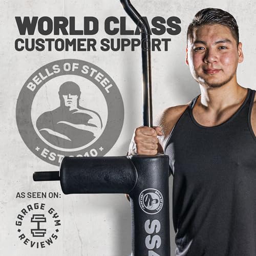 Image of Safety Squat Bar [Bells of Steel] Safety Squat Barbell 4.0, Black Titanized Sleeve and Shaft Coating, Premium Padded Barbell Pad, 45.6lb, 1500lb Weight Capacity