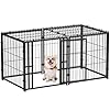 Mr IRONSTONE Dog Crate Small Dog Kennel Dog House Indoor Dog Cage for Small Medium Large Dogs, Puppy Dog Playpen, Pet Cage, 24″ H x 48″ L