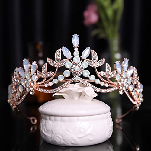 Diademi Con Cristalli Mezchi - 6 Corone Da Principessa Per Feste E Matrimoni