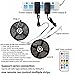 Multicolor Rainbow Chasing 5050 RGB LED Strip Lights Kit, Geekeep Dream Color Addressable LED Lights, Waterproof Neonpixel LED Strip with Remote Controller for Indoor Outdoor Decoration 12V 16.4ft