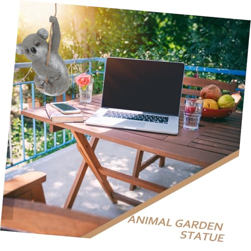 Koala de jardin en résine : statue décorative résistante aux intempéries