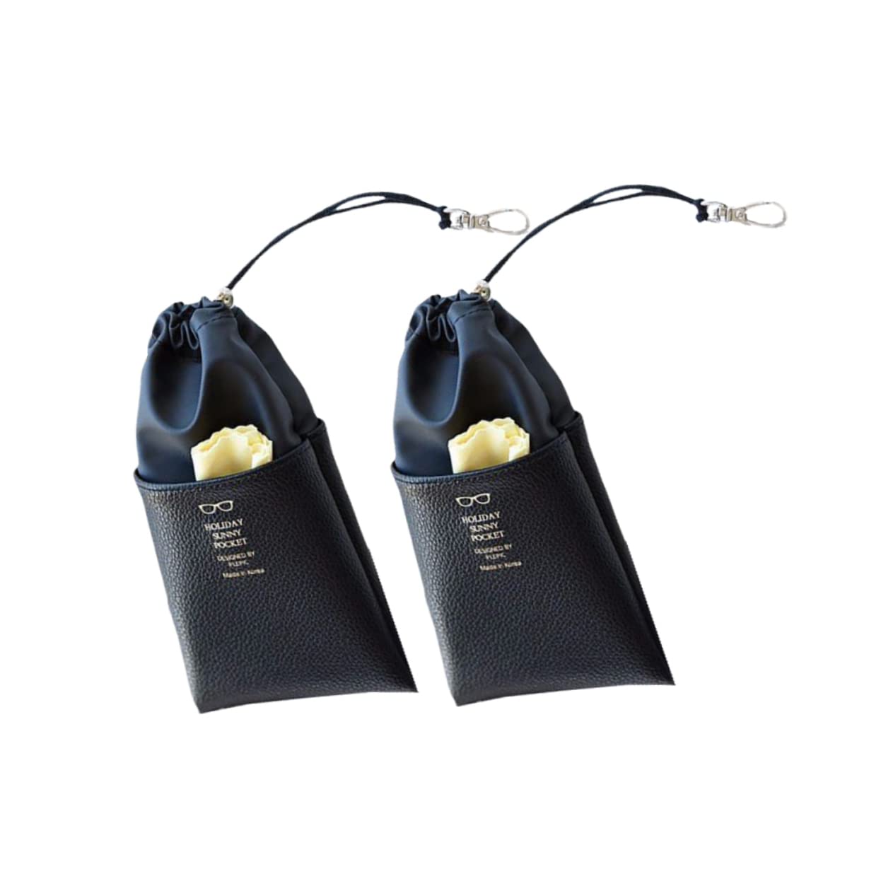 Weiche Brillenetui, Schutzhülle Brillenaufbewahrung Einfache Brillentasche Gürtel Mundtasche Brillentasche Tasche Bruchfeste Oberflächenaufbewahrungstasche (Color : Black, Size : 22 * 12cm)