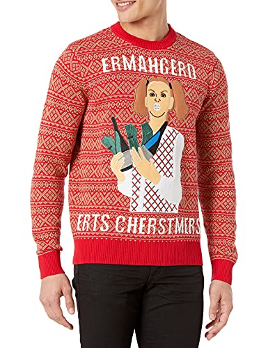 Alex Stevens Men's Ermahgerd Ugly Christmas Sweater