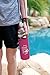 WaterVault Neoprene Bottle Holder, Adjustable Detachable Strap, Shoulder Sling & Hand Carrier - Pink Regular