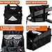FoxBoxUsa Front Seat Car Organizer, Trunk Organizer For Suv, Back Seat Car Storage Organization Between Seats - Passenger Floor Organizer and Storage Under Seat, Car Gifts for Men and Women (Black)