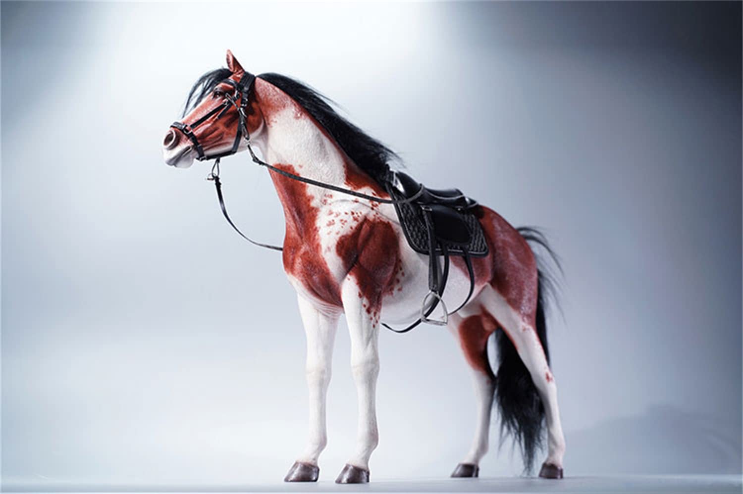 Amazon | Mr.Z 1/6 サイズ アメリカンペイントホース 馬 動物 リアル