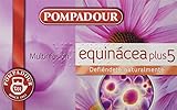 Complemento alimenticio Pompadour Té Infusion Equinácea Plus 5 - 20 bolsitas - [Pack de 5]