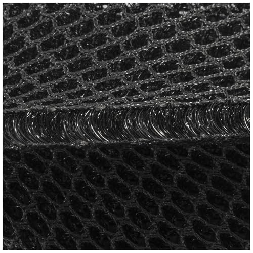 Tissu d'espacement Air Mesh 10 mm noir maille 3D respirante 410g/m²