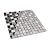 Silver Glass and Stone Mosaic Tile (4.75 Sq ft- Box of 5 Sheets)