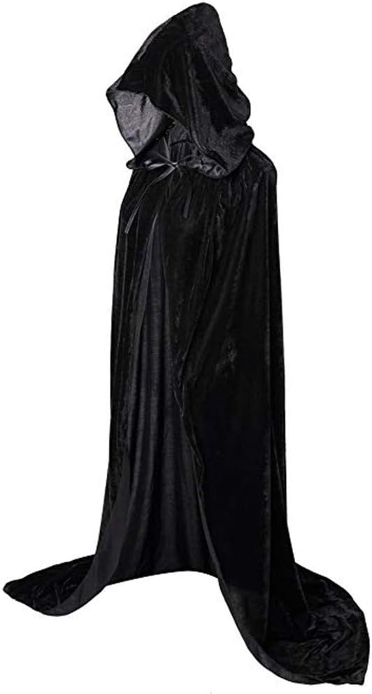 Routefuture Halloween Cape à Capuche Cape Longue Costume
